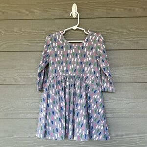 Ruffle Butts Colorful Patterned Kids Dress Size 5